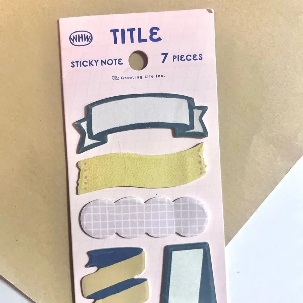 labels 🎉 Midori title banner tab sticky notes for planners bullet journal decor